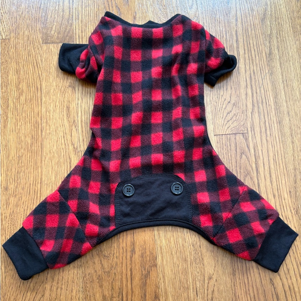 Flannel Buffalo Plaid Dog Pajamas
